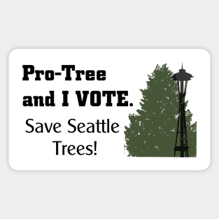 Pro Tree and I Vote noQR Sticker